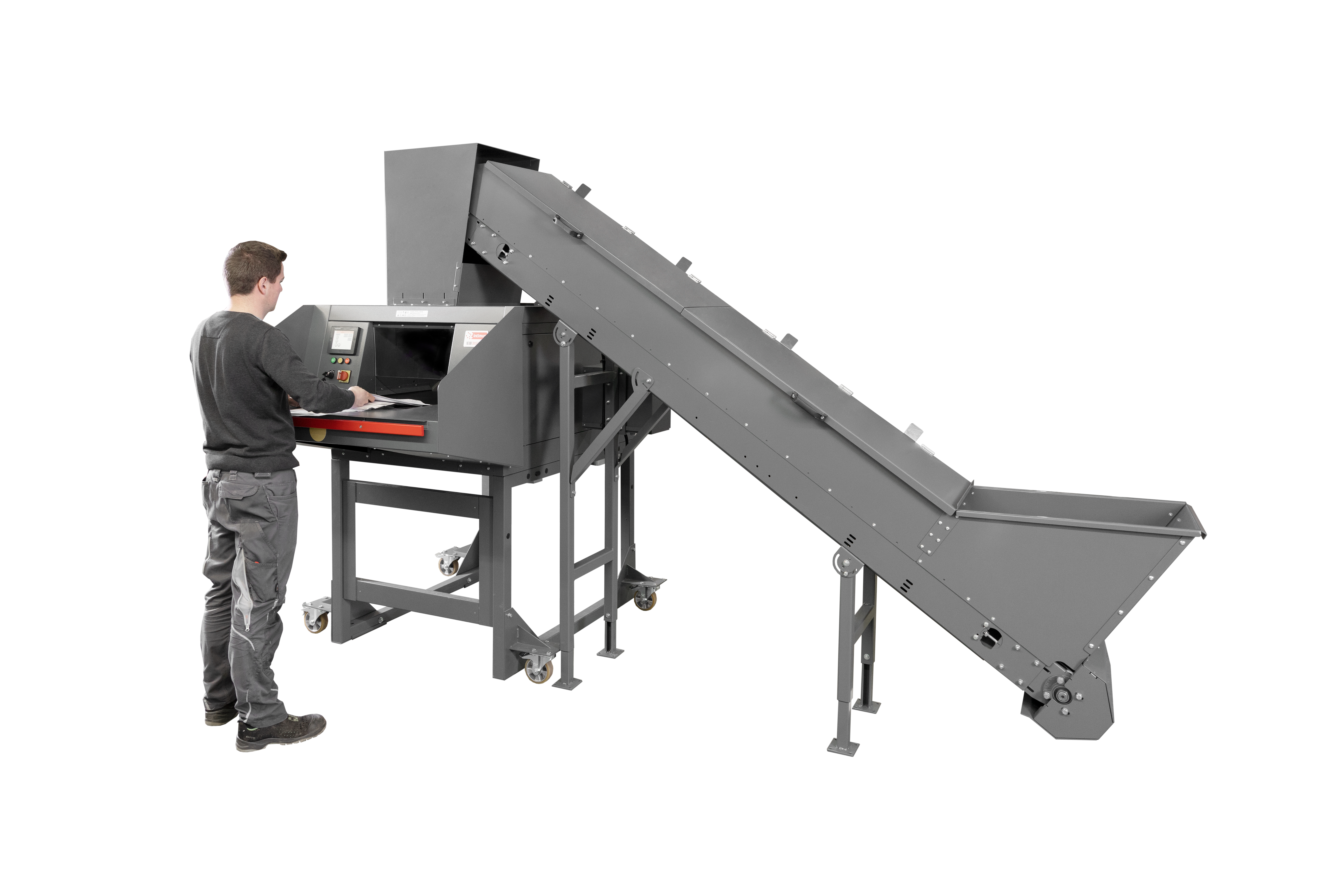 16.99 SmartShred with horizontal discharge conveyor (6x50 mm)